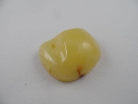 kaboszon naturalny dwukolorowy żółto-mleczny